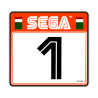 SEGA RALY 2 -  sticker siège numero 1