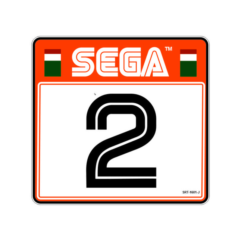 SEGA RALY 2 -  sticker siège numero 1