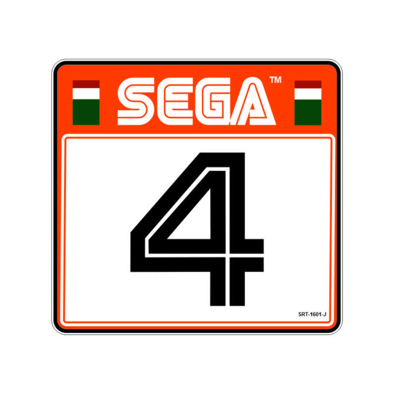 SEGA RALY 2 -  sticker siège numero 4