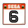 SEGA RALY 2 -  sticker siège numero 6