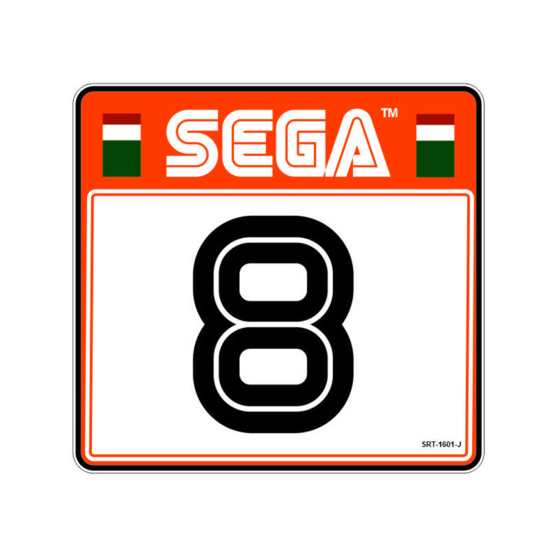 SEGA RALY 2 -  sticker siège numero 8