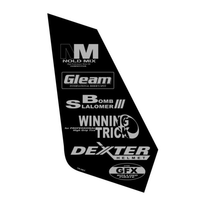 Manx TT - sticker supor moto gauche